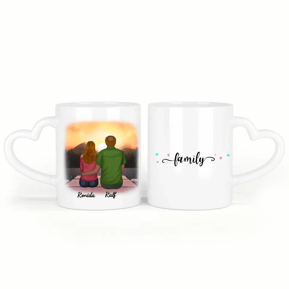 Vater & Tochter - personalisierte Tasse