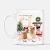Laden Sie das Bild in den Galerie-Viewer, Weihnachts Frauchen mit Haustier - Personalisierte Tasse (1-3 Haustiere)