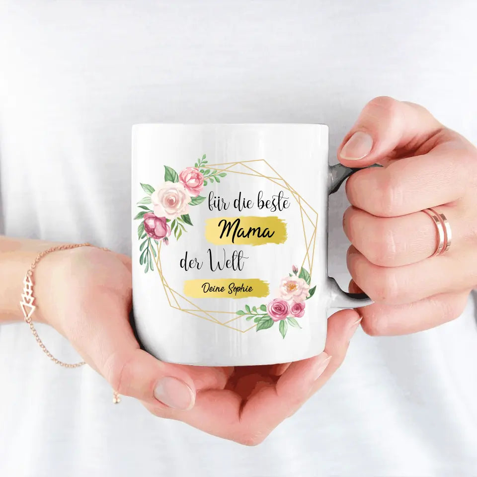 Personalisierte Mama Tasse (einseitig)