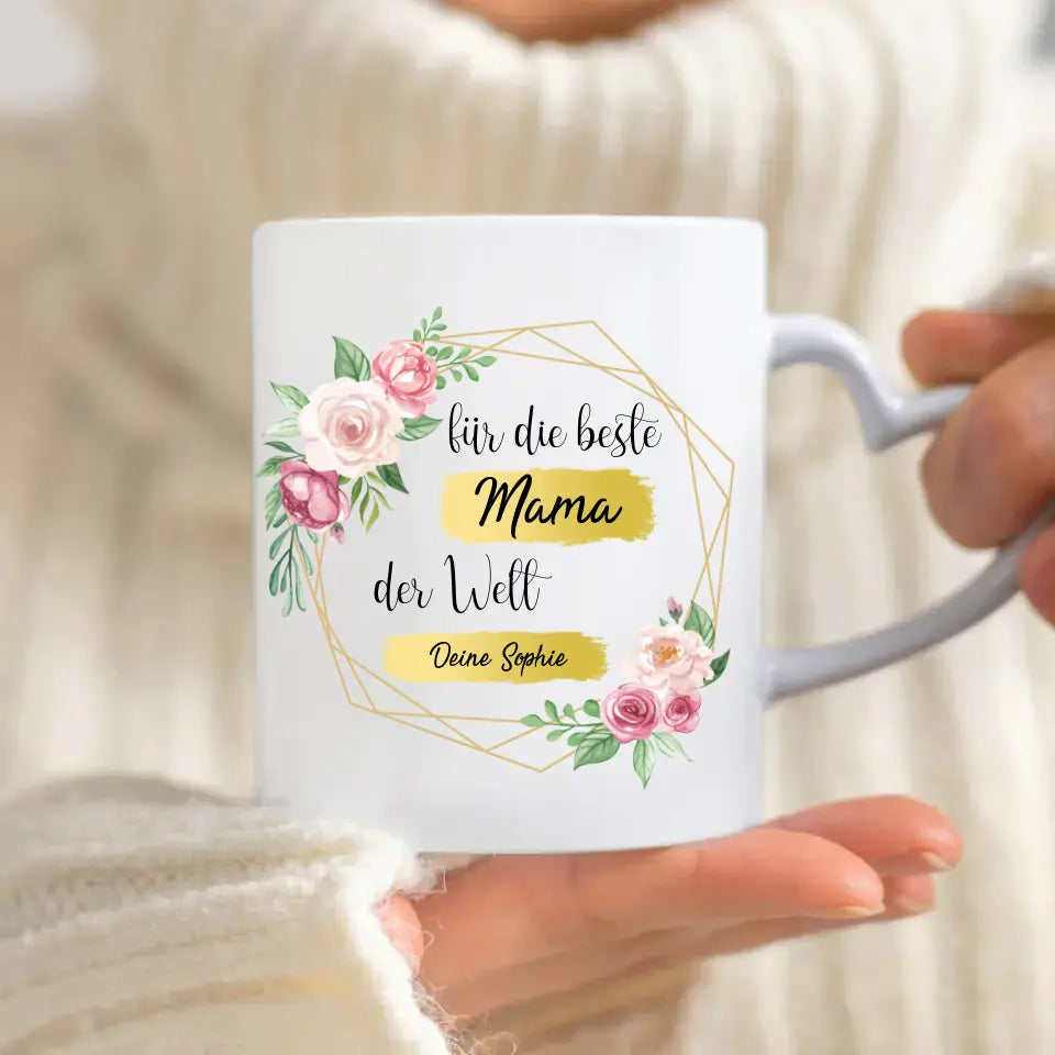Personalisierte Mama Tasse (einseitig)