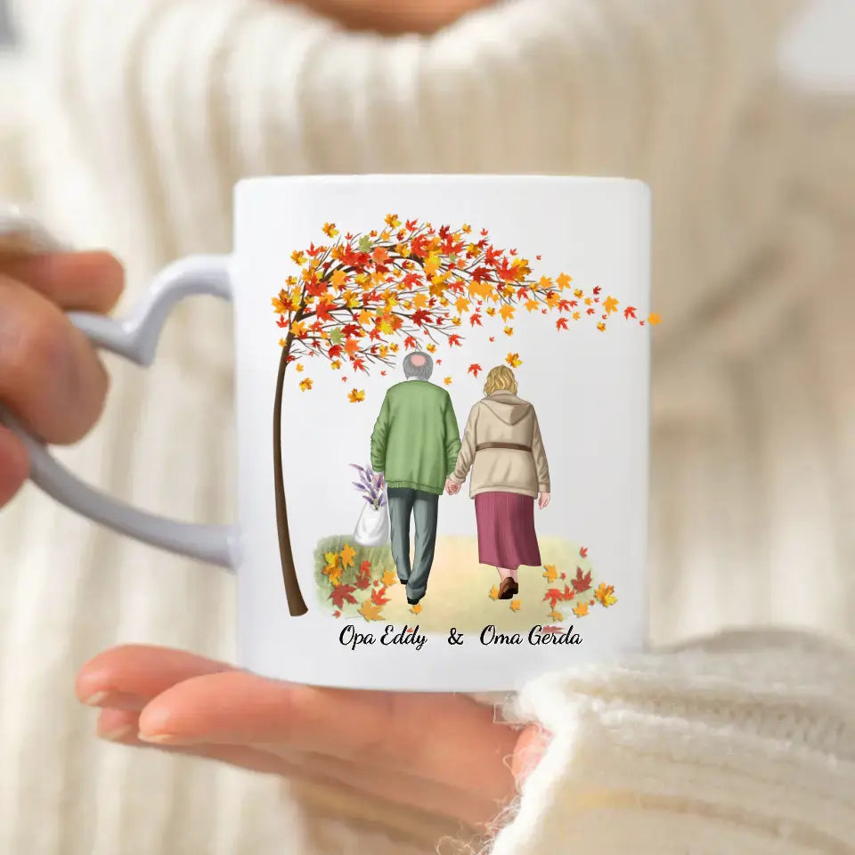 Oma und Opa - Personalisierte Tasse
