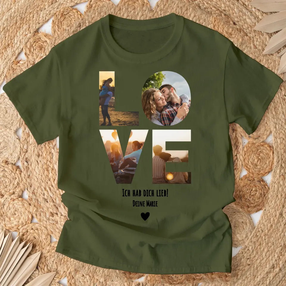 Love Foto-Collage - Personalisiertes T-Shirt