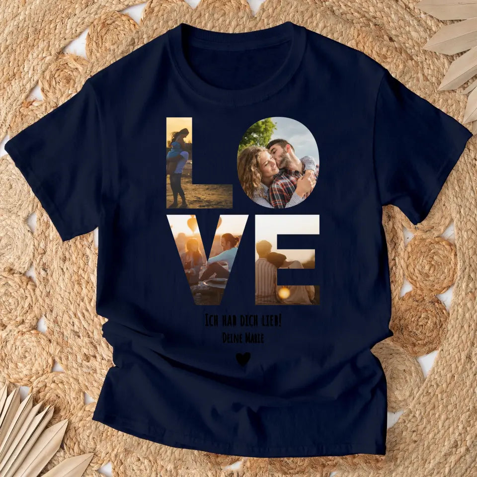 Love Foto-Collage - Personalisiertes T-Shirt