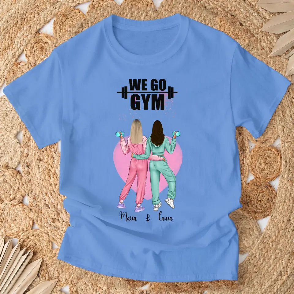 Fitness Freundinnen - Personalisiertes T-Shirt