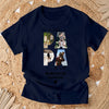 Papa Foto-Collage - Personalisiertes T-Shirt
