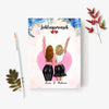 Beste Freundinnen - Umarmung - Personalisiertes Poster (2 Personen)