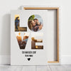 Laden Sie das Bild in den Galerie-Viewer, Love Foto-Collage - Personalisierte Leinwand